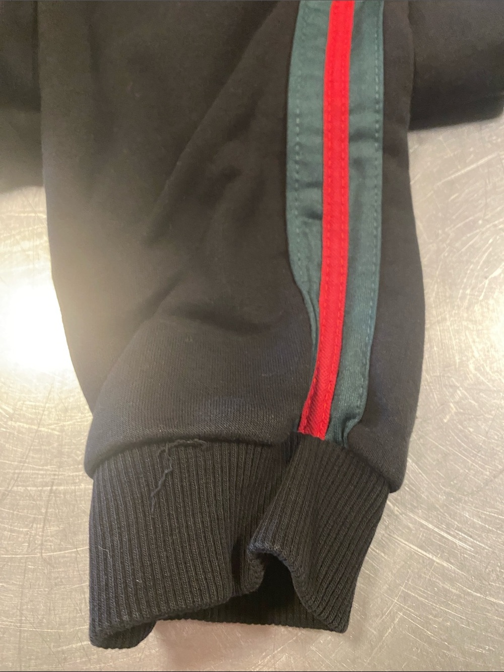 Gucci Black Joggers with Red and Green Stripes Size S - Picture 5 of 5